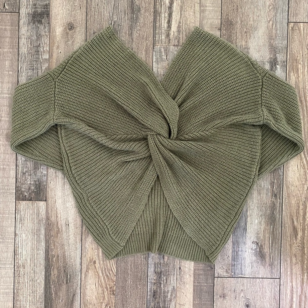 knotted-back sweater